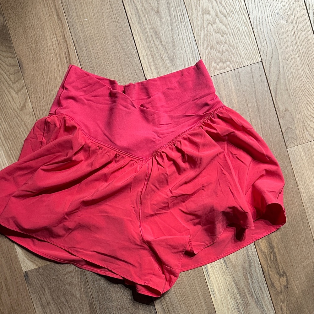 Women's High-Waist Pink Active Skort Shorts
